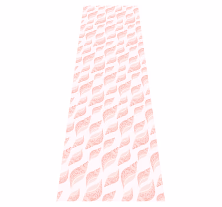 Trendy pink seashell pattern bedroom vinyl rug - TenStickers
