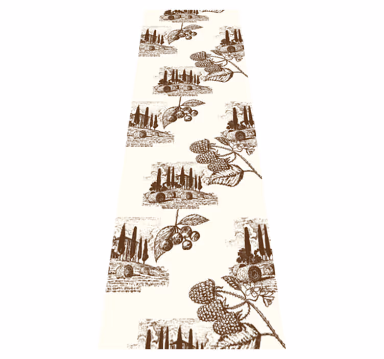 Bedroom vinyl rug in french provincial style - TenStickers