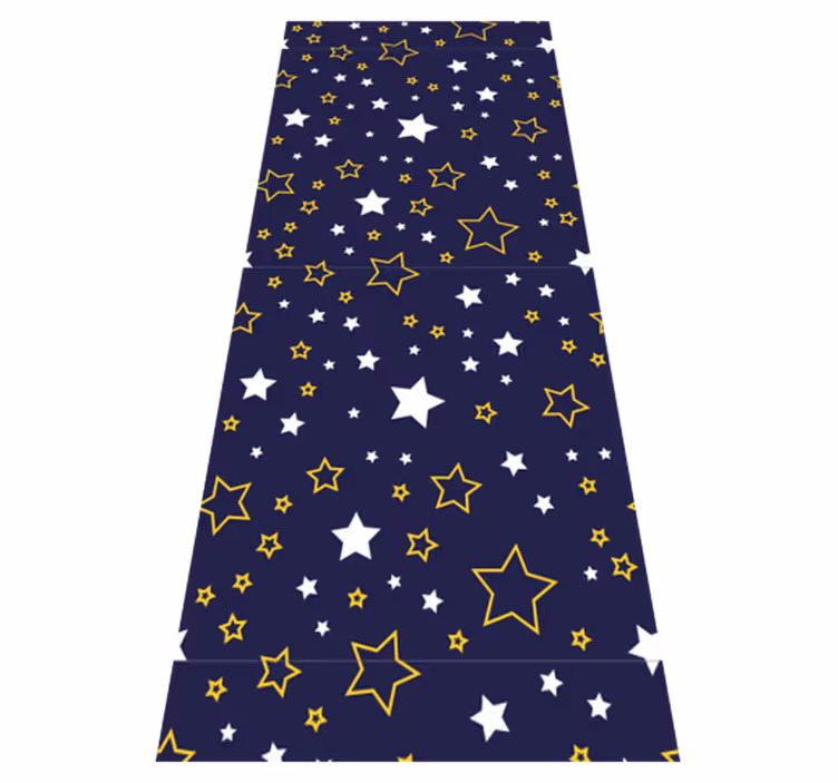 Bedroom vinyl rug night sky with stars - TenStickers