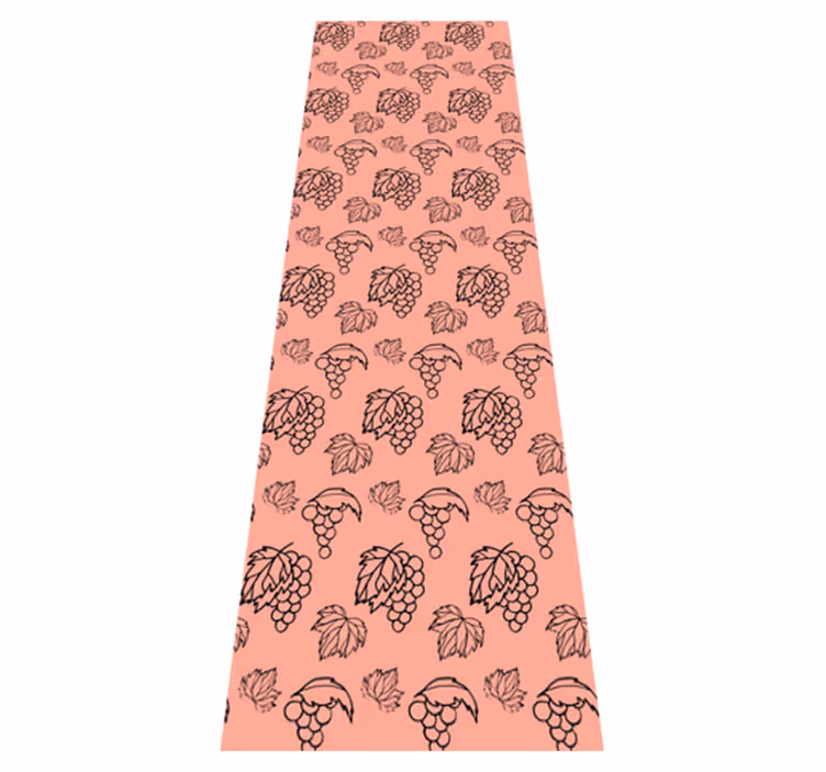 Bedroom vinyl rug with african style pink grape design - TenStickers