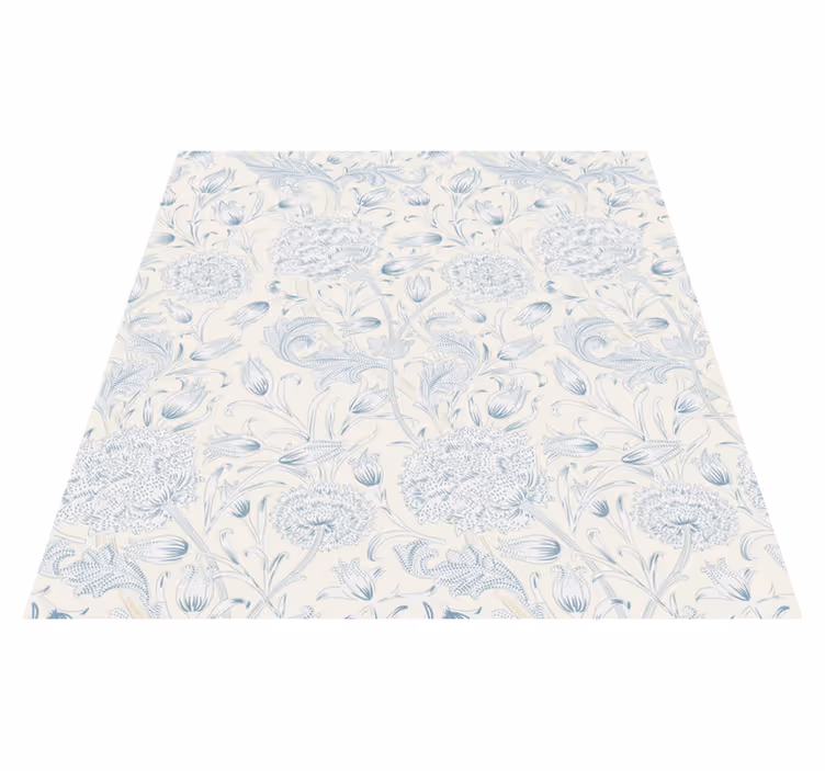 Bedroom vinyl rug with floral design for wardrobe - TenStickers