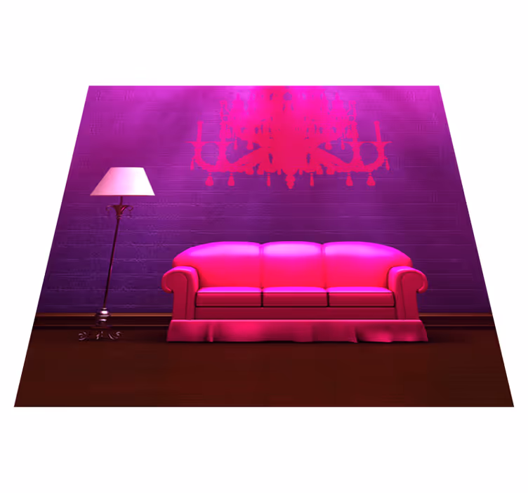 Bedroom vinyl rug decorative vinyl for sofa and lamp - TenStickers