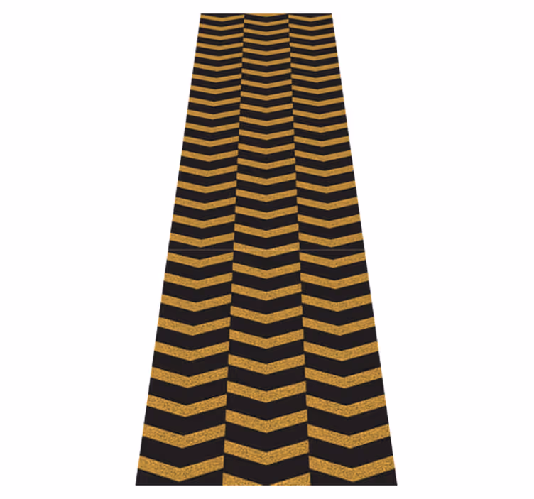 Office vinyl rug with marble gold lines - TenStickers