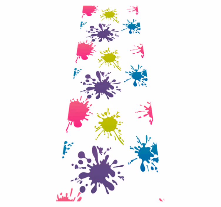 Bedroom vinyl rug in vibrant color burst - TenStickers