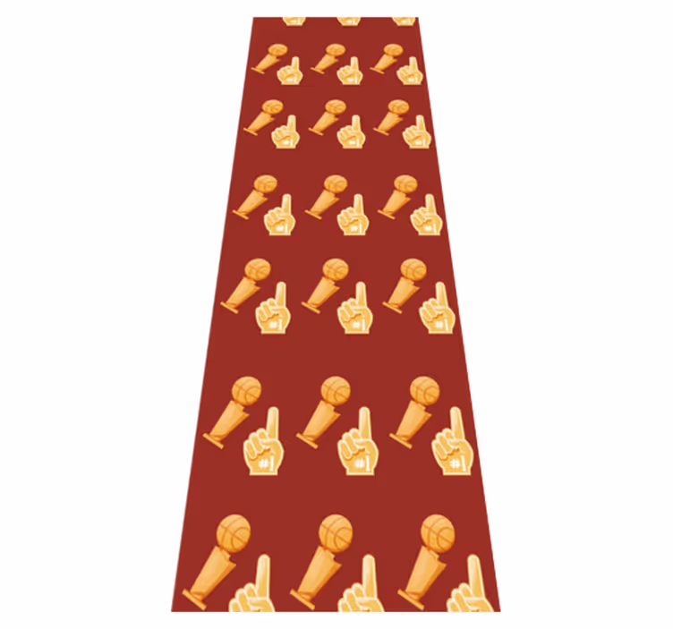 Bedroom vinyl rug with basketball game pattern - TenStickers
