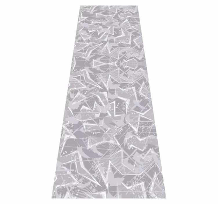 Bedroom vinyl rug in gray 80's fine graphics - TenStickers