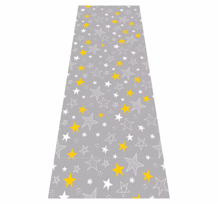 Pantone stars bedroom vinyl rug - TenStickers