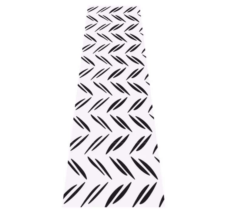 Bedroom vinyl rug in simple varied stripes - TenStickers