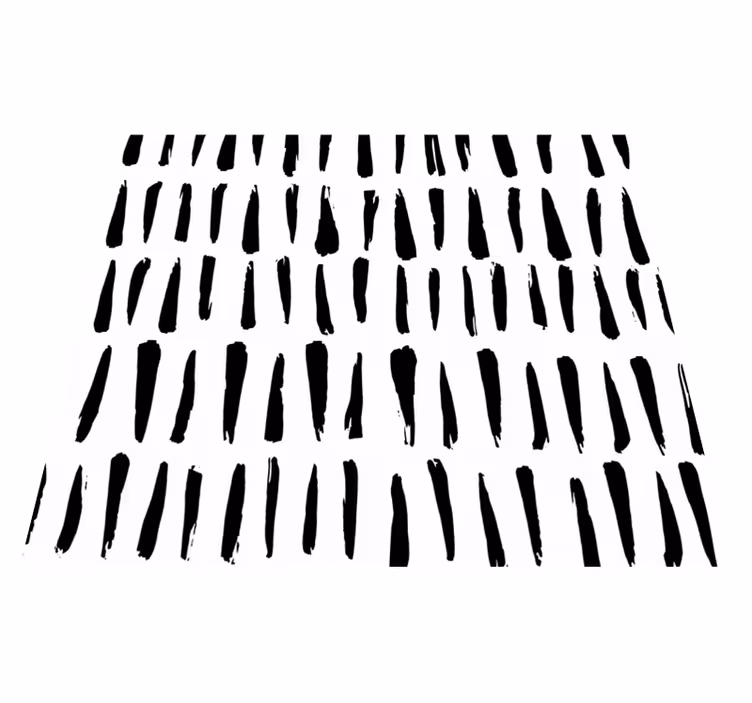 Nordic vinyl rug with uneven stripes pattern - TenStickers