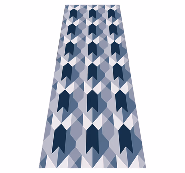 Nordic vinyl rug in geometric copenhagen design - TenStickers