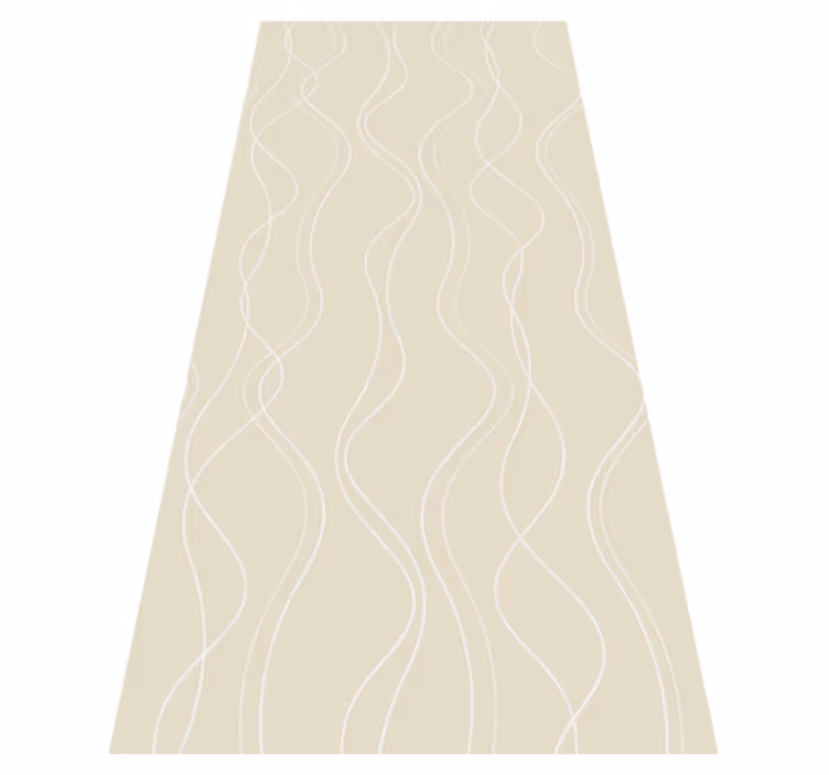 Nordic vinyl rug in scandinavian white and beige pattern - TenStickers