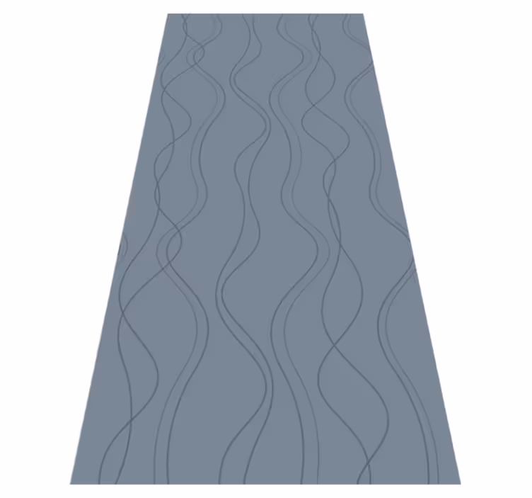 Nordic vinyl rug in scandinavian blue art design - TenStickers