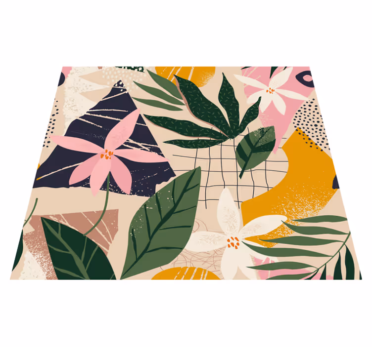 Nature vinyl rug a garden at home - TenStickers