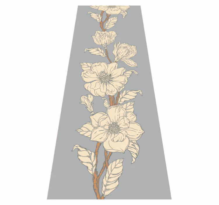 Nature vinyl rug in new nostalgia style magnolia - TenStickers