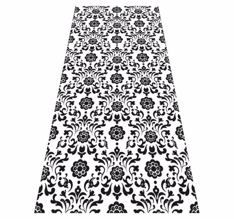 Vintage vinyl rug in royalty damask design - TenStickers