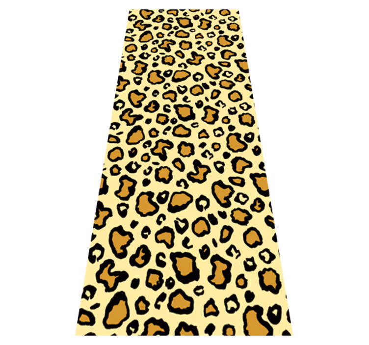 Animal vinyl rug leopard print classic pattern - TenStickers