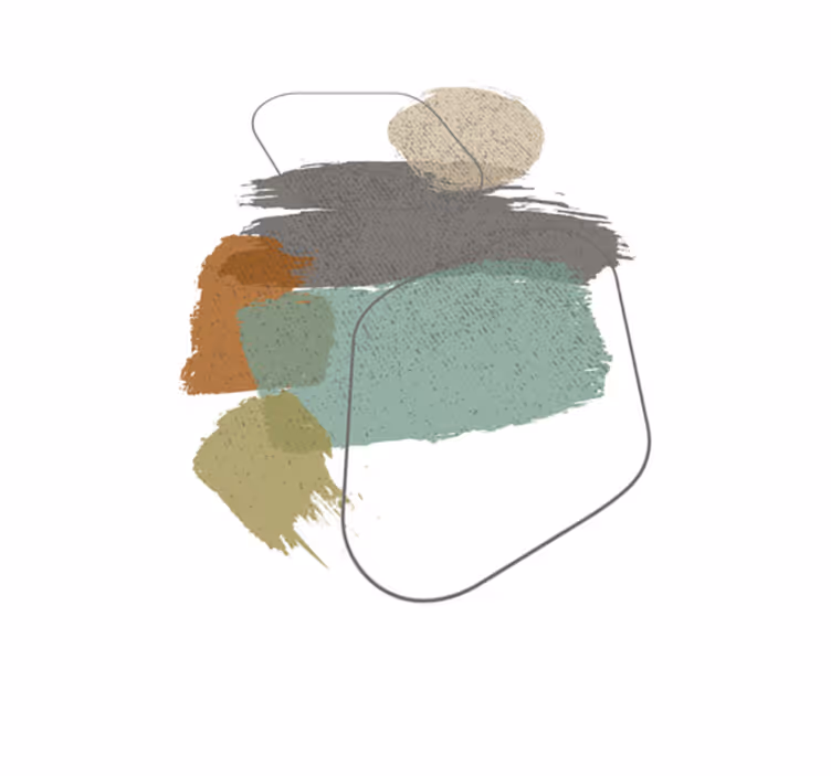 Modern vinyl rug with color splashes - TenStickers