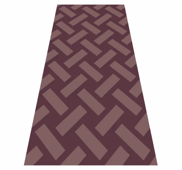Textured vinyl rug in geometric purple squares - TenStickers