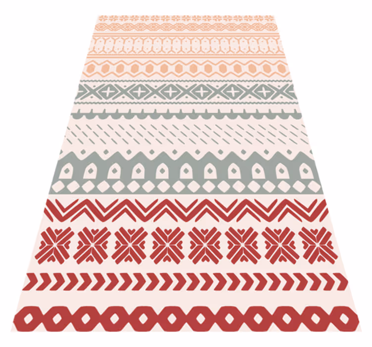 Textured vinyl rug with viking vintage pattern - TenStickers