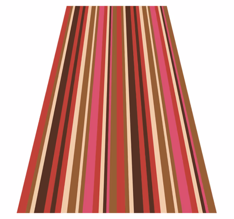 Textured vinyl rug with bohemian striped pattern - TenStickers