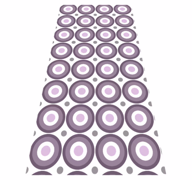 Textured vinyl rug in lilac 70s style - TenStickers