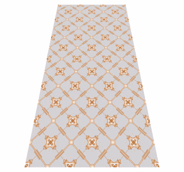 Textured vinyl rug tile style diamond - TenStickers