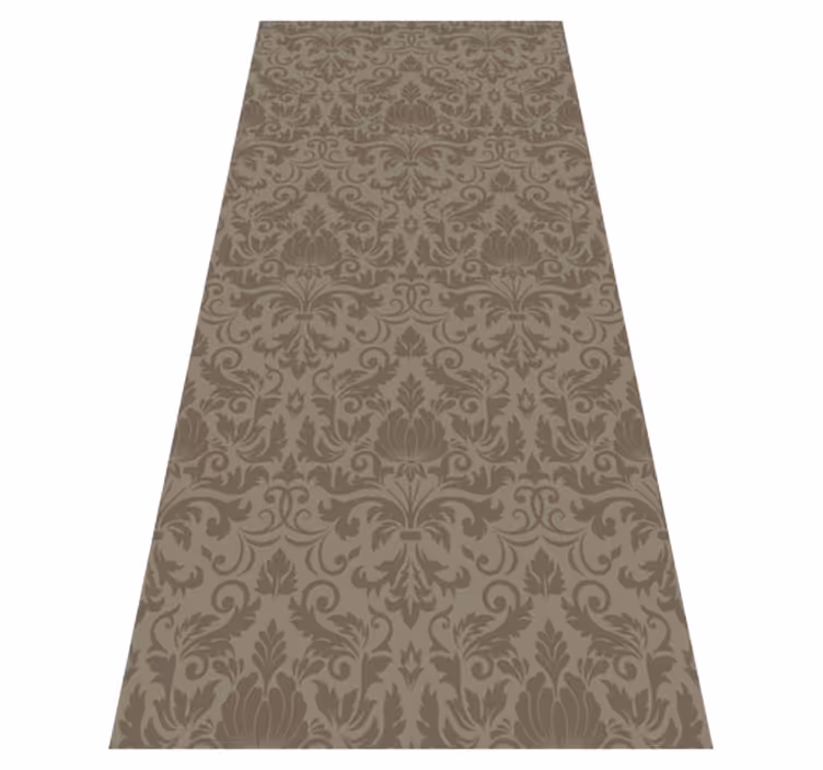 Vintage vinyl rug velvet flocked design - TenStickers
