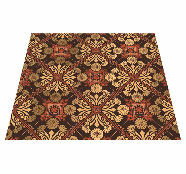 Vintage vinyl rug vintage wallpaper for bedroom - TenStickers