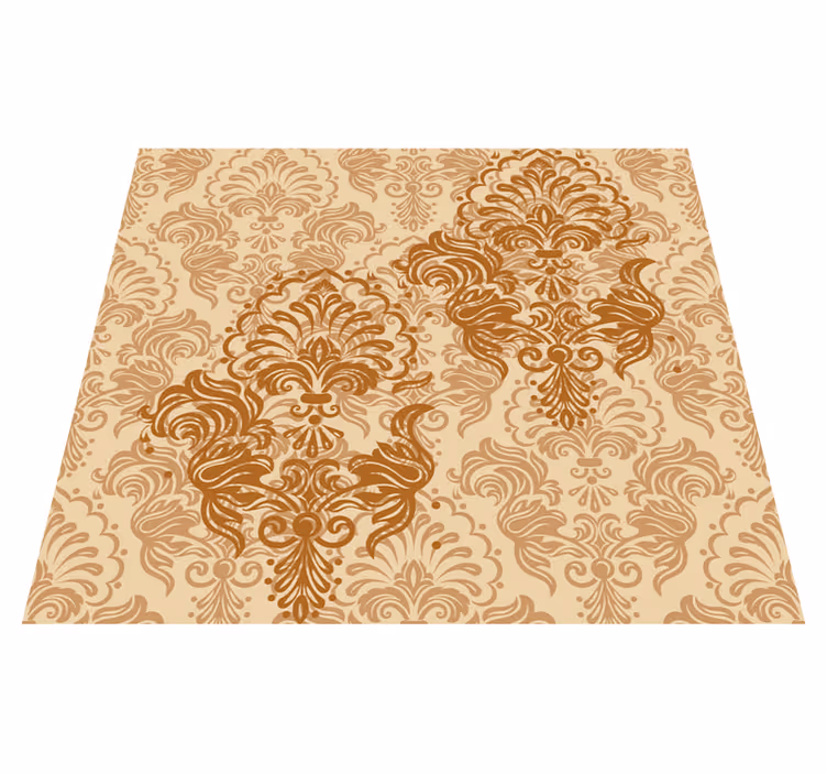Vintage vinyl rug with warm faded colors - TenStickers