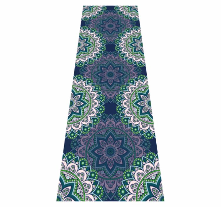 Vintage vinyl rug stained glass mandala - TenStickers