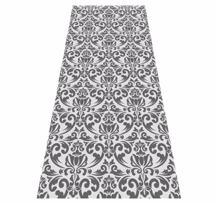 Vintage vinyl rug abstract damask pattern - TenStickers