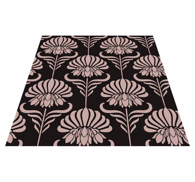 Vintage vinyl rug with art nouveau motifs - TenStickers