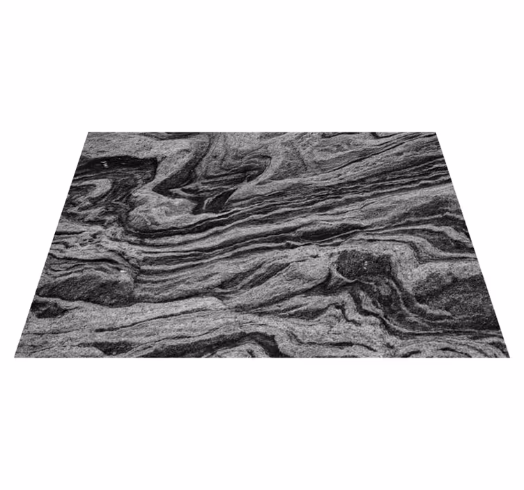 Textured vinyl rug in natural grey finish - TenStickers
