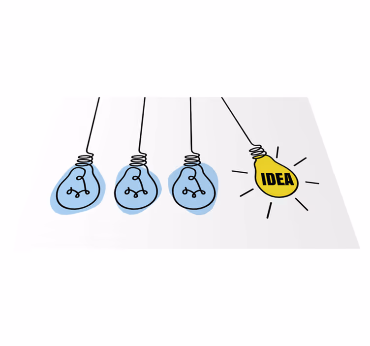 Custom vinyl rug with bright ideas - TenStickers