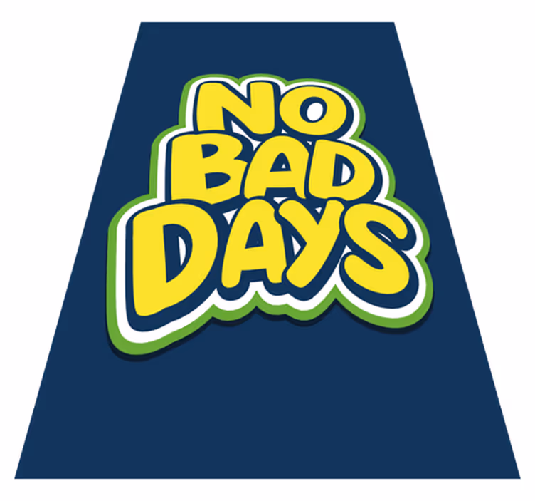 Custom vinyl rug youth no bad days - TenStickers