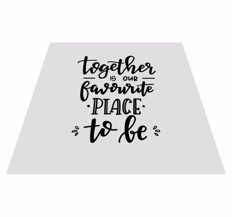 Custom vinyl rug together - TenStickers