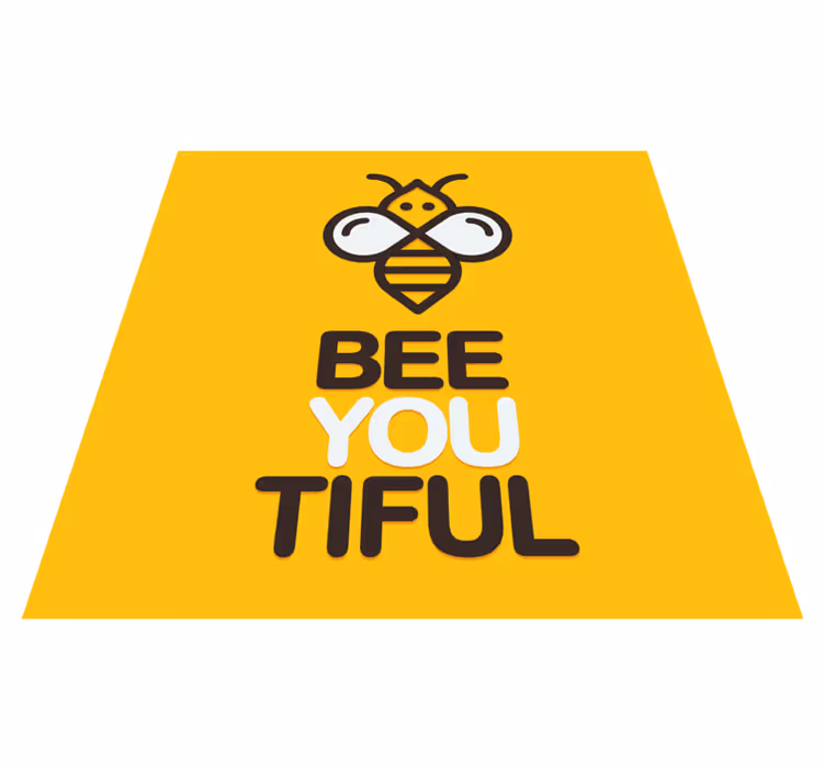 Custom vinyl rug you are so bee-autiful - TenStickers