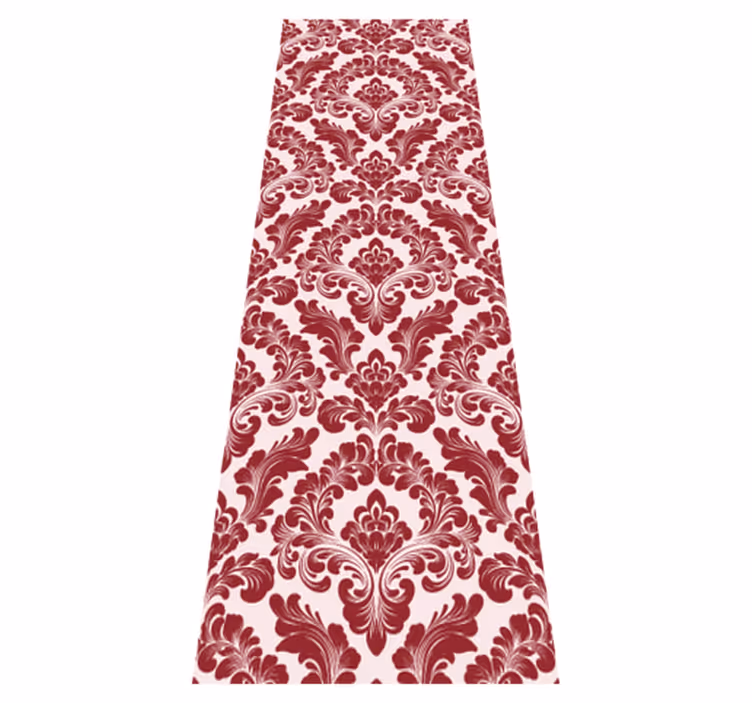 Textured vinyl rug in block print design - TenStickers
