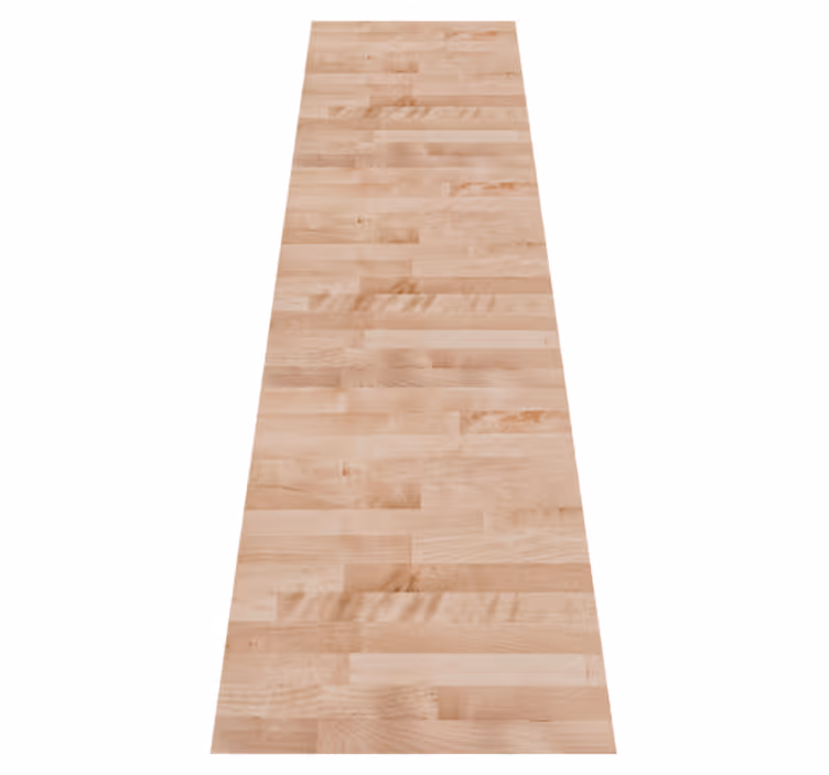 Textured vinyl rug in elegant brown wood style - TenStickers