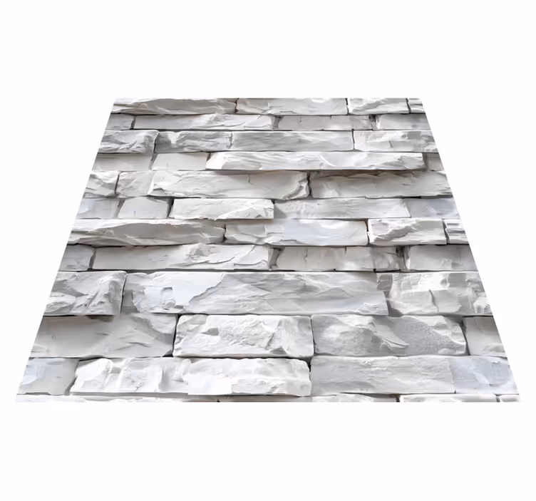 Textured vinyl rug with elegant pattern - TenStickers