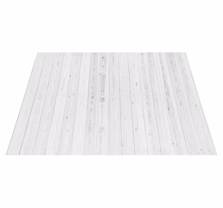 Entrance hall vinyl rug vintage white wood design - TenStickers
