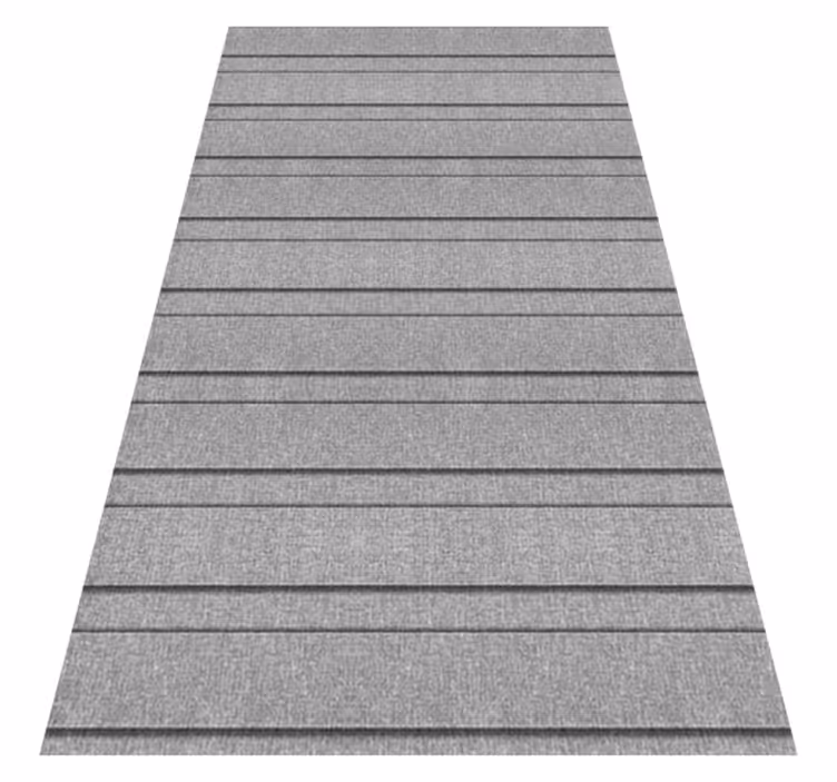 Gray vinyl rug with gray stripes - TenStickers