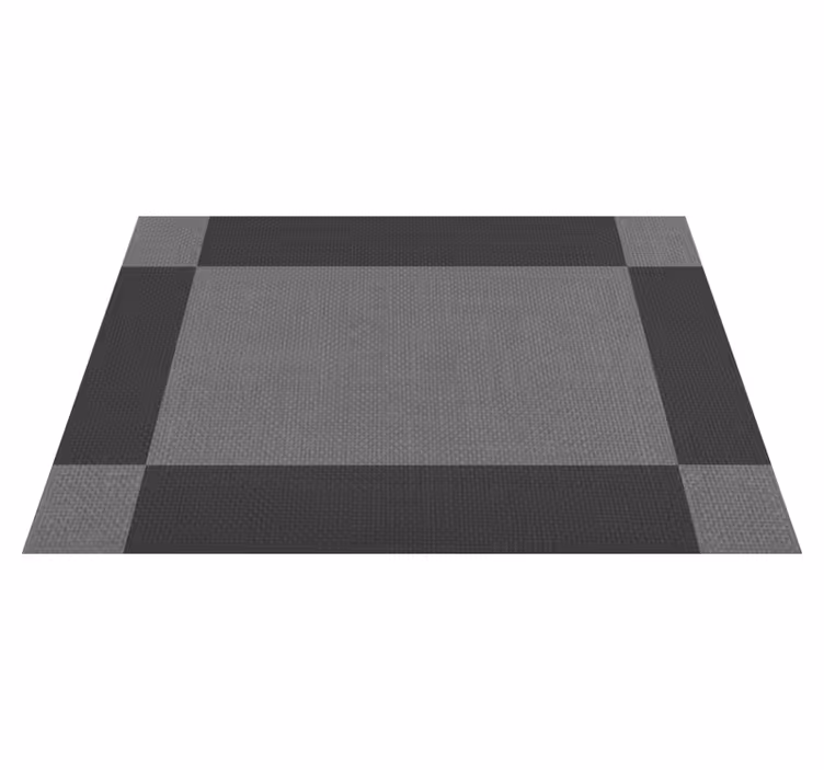 Gray vinyl rug with an elegant gray background - TenStickers