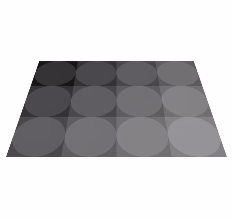 Gray vinyl rug with a stylish pattern - TenStickers
