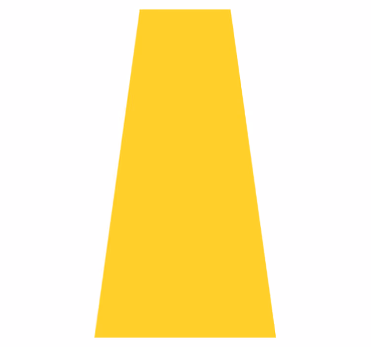 Yellow vinyl rug in amarillo color for any space - TenStickers