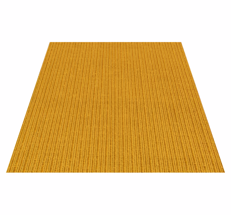 Yellow vinyl rug with bamboo look design - TenStickers