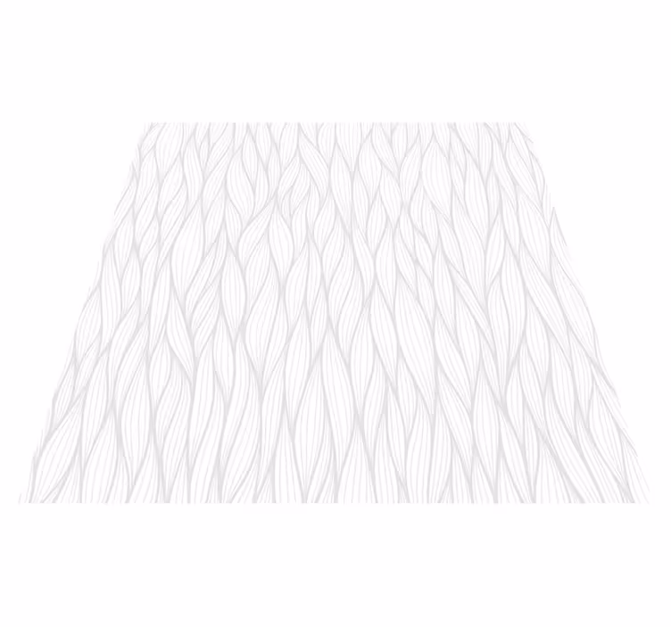 White vinyl rug with curvy stripes - TenStickers
