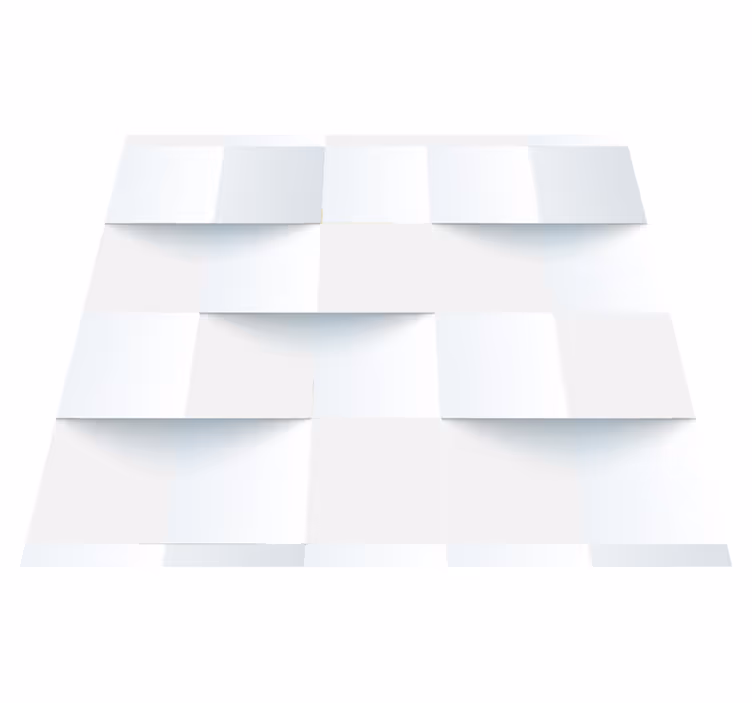 White vinyl rug 3d white sticky note wallpaper - TenStickers