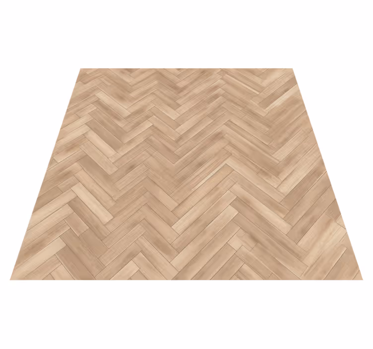 Brown vinyl rug with light wood grain texture - TenStickers