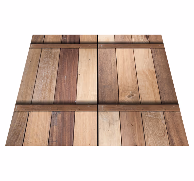 Brown vinyl rug for a calming brown atmosphere - TenStickers